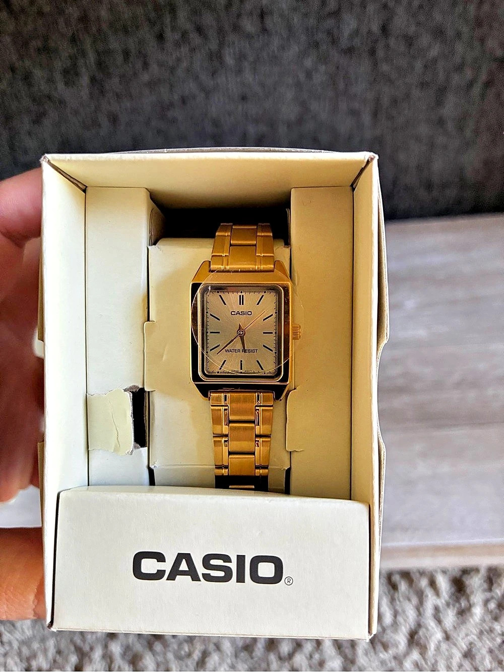 Casio Gold-Tone Stainless Steel Water Resistant Watch